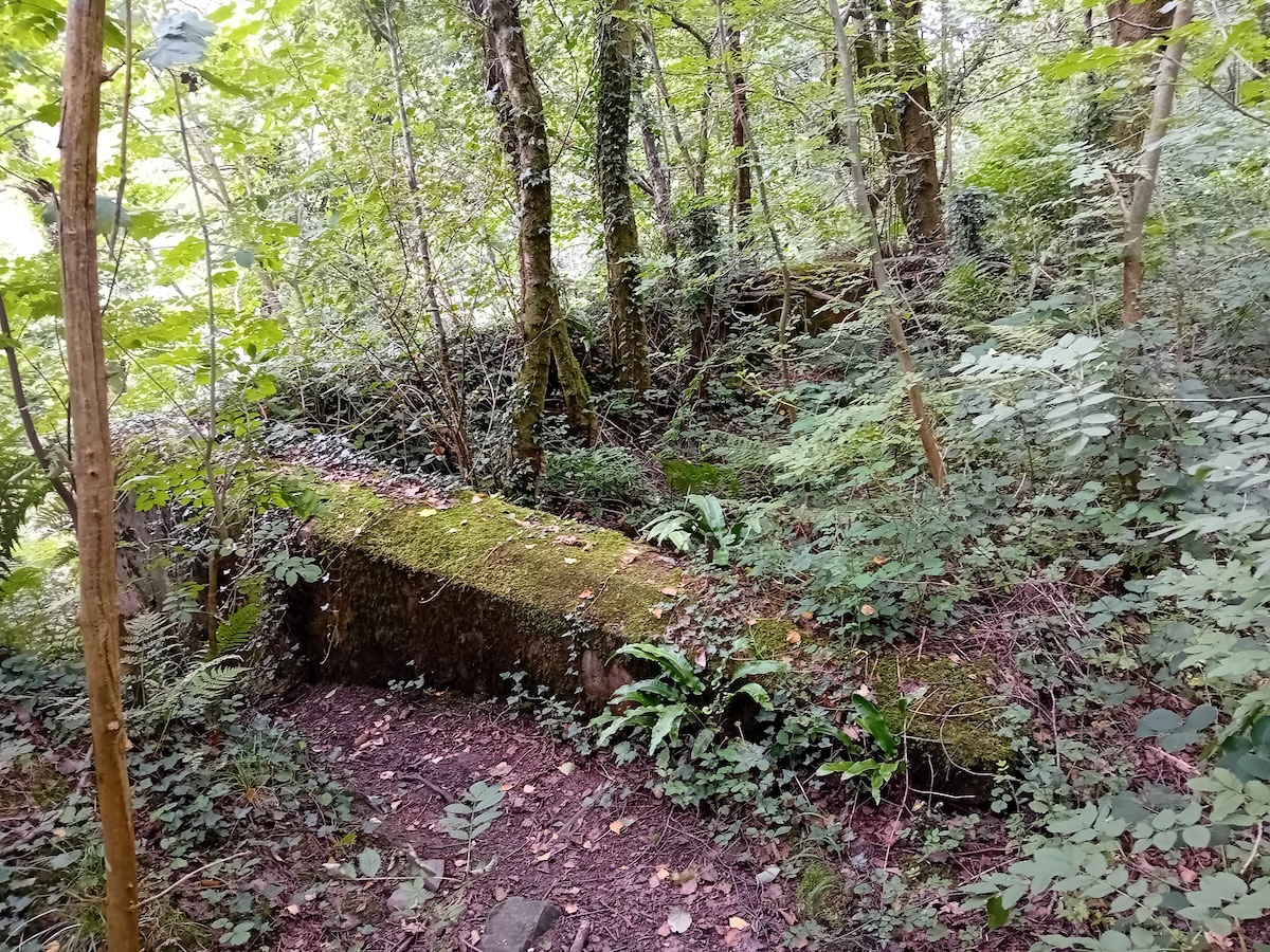 The foundation of the 1910 Ynysygeinon Junction signal box